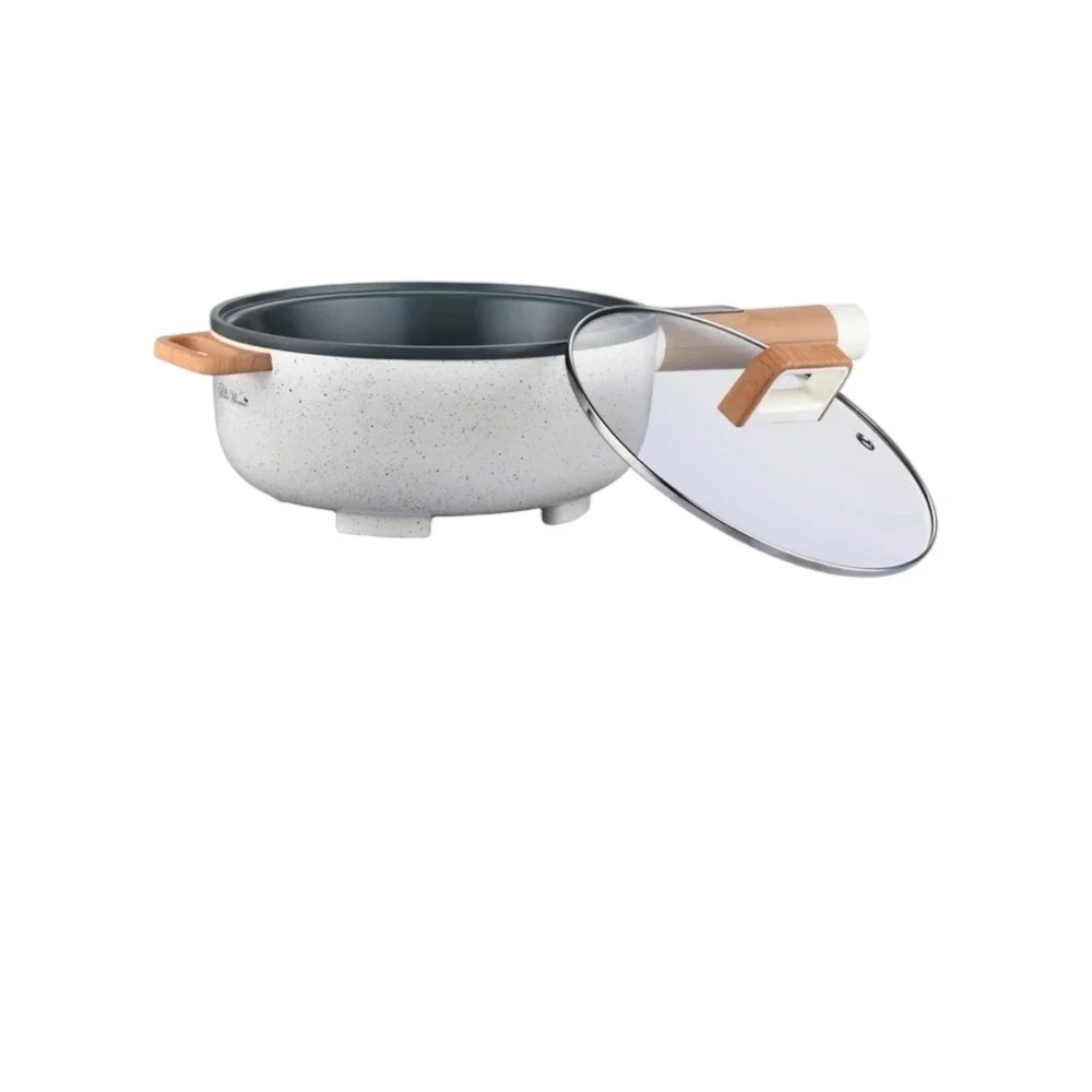 🔥The Pioneer Woman🖤🤍🖤 3.5L Electric Skillet, Linen‎ Speckle-NEW! - Picture 3 of 7